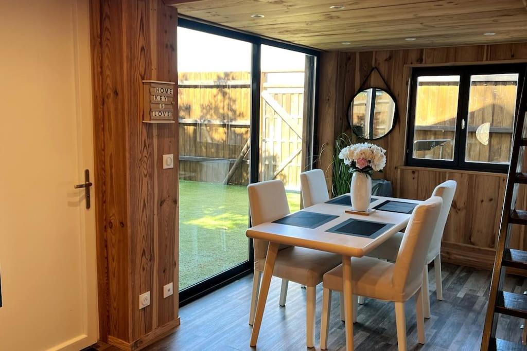 Chalet Et Jaccuzy Sur La Plage Biscarrosse Esterno foto