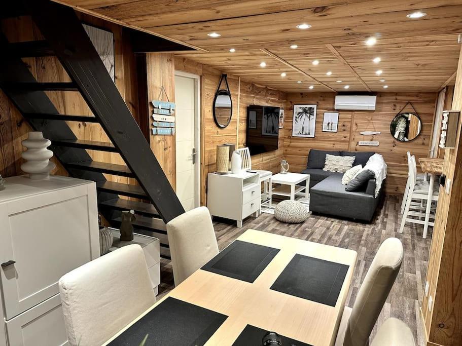 Chalet Et Jaccuzy Sur La Plage Biscarrosse Esterno foto