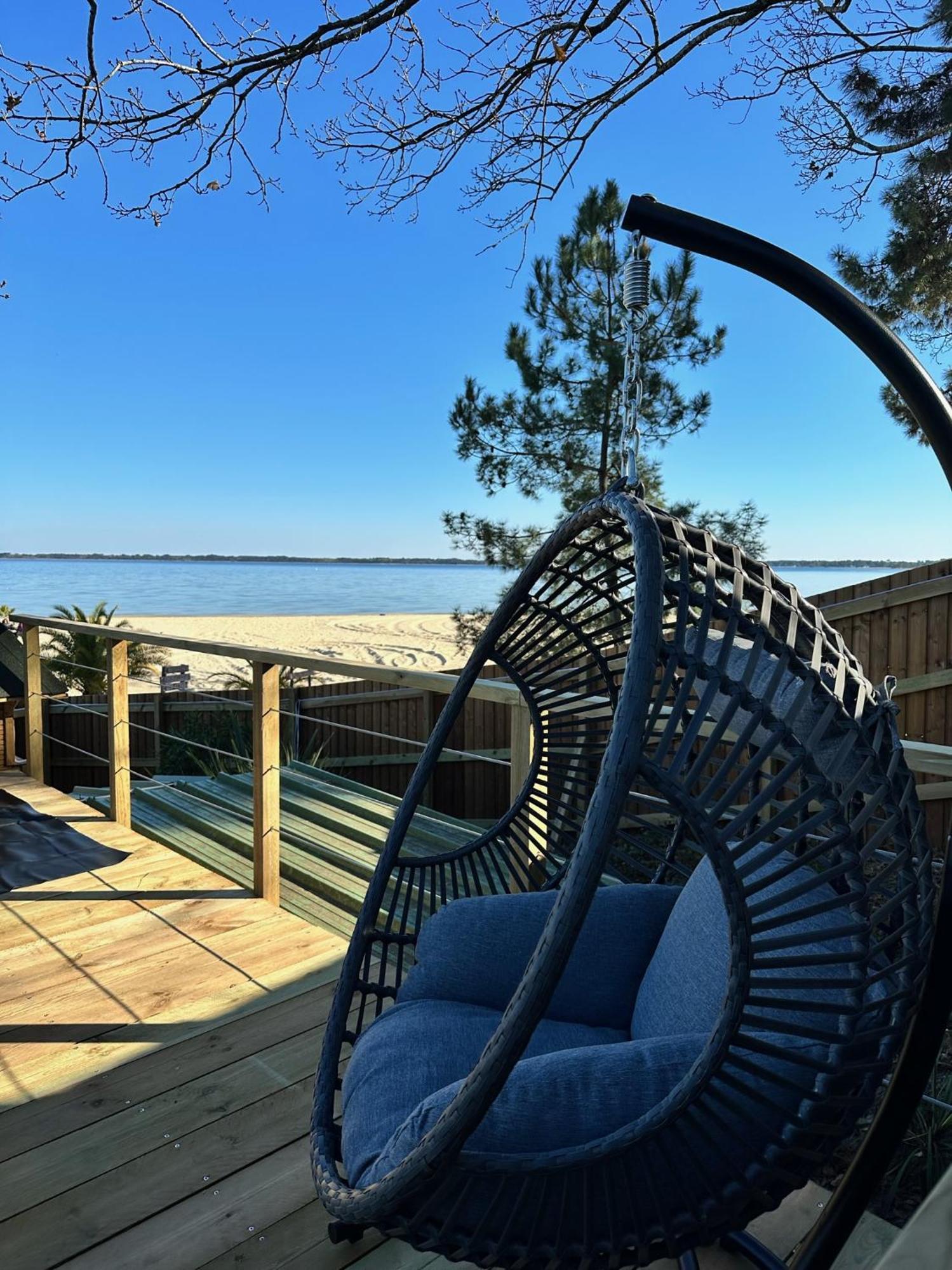 Chalet Et Jaccuzy Sur La Plage Biscarrosse Esterno foto